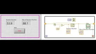 How to generate random numbers in Labview and Pick the Maximum number