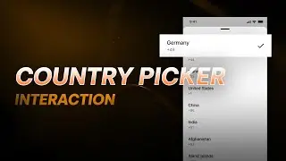 Country Picker Interaction - Advanced Prototyping with Figma Variables!