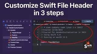 Customize swift file header in just 3 steps