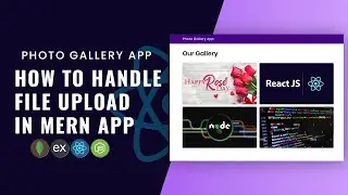 Photo Gallery MERN App | How To Handle File Upload In MERN App