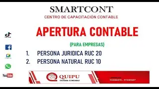 APERTURA CONTABLE (INICIO DE OPERACIONES) 2024