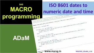 Macros: ADaM Macro to create numeric date time variables - MACROS ADaM L110
