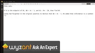 Find BC when given that B is the midpoint of AC, AC = 8x-20, and AB = 3x-1