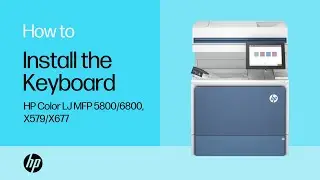 Install the Keyboard | HP Color LaserJet MFP 5800/6800, X579/X677 | HP Printers | HP Support