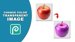 How to change color of the transparent image in Photopea