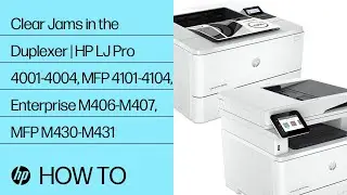 Clear Jams in the Duplexer | LJ Pro 4001-4004, MFP4101-4104, E M406-M407, MFP M430-M431 | HP Support