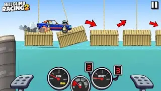 Hill Climb Racing 2 - CITY 14317m on MUSCLE CAR GamePlay Walkthrough
