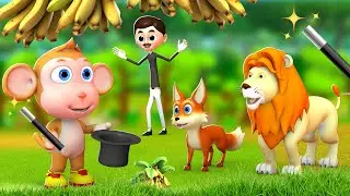 மந்திர குரங்கு மற்றும் சிங்கம் - Magical Monkey and Lion Story | 3D Tamil Moral Stories | JOJO TV