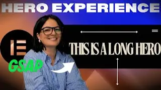 GSAP HORIZONTAL HERO SCROLL EXPERIENCE - Elementor Wordpress Tutorial Flex Container