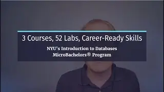 Introduction to Databases MicroBachelors® program | NYUx on edX.org