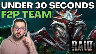 💥 Spider 10 Hard SPEED FARM 💥95% Consistent F2P Friendly Team | RAID SHADOW LEGENDS