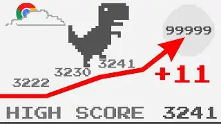 The Dinosaur Achieved A High Score Of ► 3241 In The Dino T-Rex Game Run Today But Didn't Reach 99999