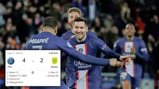 Highlight⚽ PSG vs Nentes (4-2) | Ligue 1 Uber Eats 2023