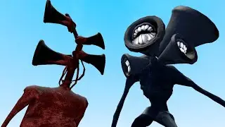 NEW BLOOD SIREN HEAD VS NEW DARK SIREN HEAD!! Garry's Mod [Siren Head Trevor Henderson] Gameplay