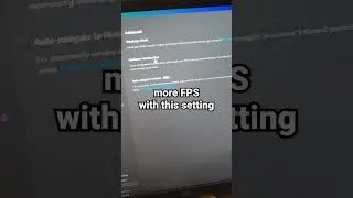 change this setting for more FPS