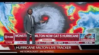 Hurricane Milton Disaster: Weatherman Loses It AGAIN Live On Air