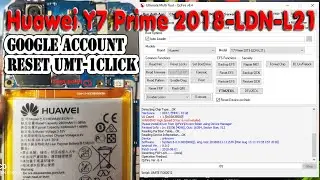 Huawei Y7 Prime 2018 ( LDN-L21) Google Account Remove By UMT Dongle