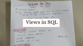 VIEWS IN SQL WITH EXAMPLES | WHY VIEWS ARE USED?