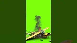 Plane Crash  Vfx Green Screen | Chromatic Cinema