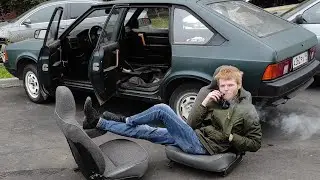 Разборка салона москвич 2141.