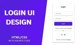 Login UI Card Design with HTML and CSS