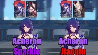 How Much Does Jiaoqiu Vs Sparkle Buff Acheron (2 Nihility)? || Honkai Star Rail