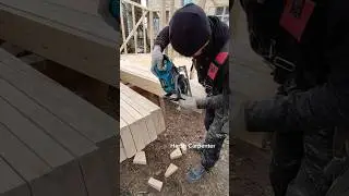 Installing Floor Beams or How to Quickly Cut Down All The Straps 