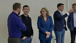 Товарищеский матч на открытии футбольной школы «Динамо» в Новосибирске