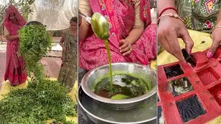 SMART LADIES..😎!! 2 Ladies Making a NEEM SOAP - HOMEMADE SOAP at Home 👌🏻
