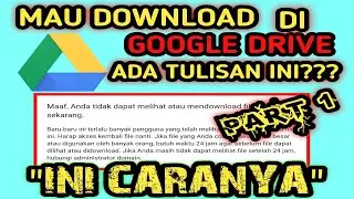 PES 2013 - (Part 1) Cara Download di Link Google Drive Tanpa Harus Menunggu 24 Jam