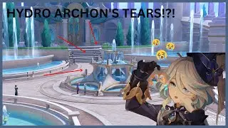 HYDRO ARCHON CRYING UNDER FOUNTAIN!?! // Genshin Impact