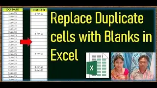 Eliminate Duplicate Cells in Excel: Replace with Blanks [Tutorial]