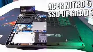 Acer Nitro 5 - M.2 SSD Upgrade, Disassemble And Clean