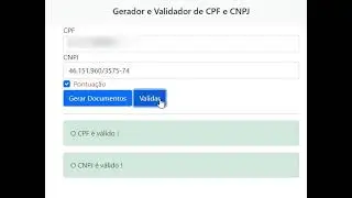 Gerador e Validador de CPF e CNPJ com PHP