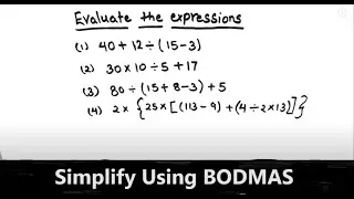 Math Genius Secrets -Mastering Order of Operations with BODMAS / BODMAS rule / Simplify Using BODMAS
