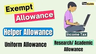 Exempt Allowance Under Section 10(14)(i) | Uniform Allowance Exemption | Exempt Helper Allowance