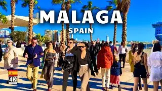 Malaga, Spain 🇪🇸 2025 | Costa del Sol 4K HDR Walking Tour