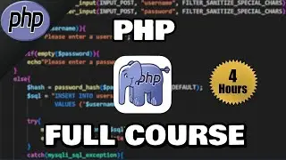 PHP Full Course for non-haters 🐘 (2023)