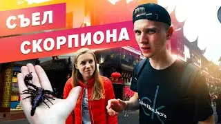 Путешествие на Великую стену в Китае / Ем скорпиона