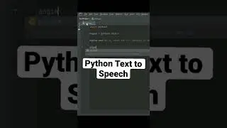 Python Text to Speech