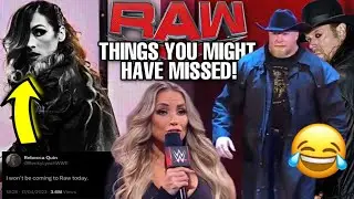 THINGS YOU MIGHT HAVE MISSED! WWE RAW! HUGE BRAWL TO END RAW! TRISH EXPLAINS! BECKY LYNCH LEAVING?