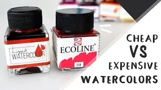 REVIEW: Action Liquid Watercolors VS Ecoline Watercolors