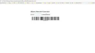Simple jQuery Based Barcode Generator - Barcode