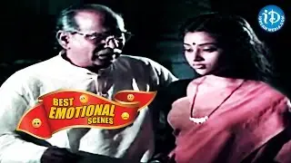 Telugu Movies || Best Emotional Scenes || Seetharamaiah Gari Manavaralu || ANR, Meena