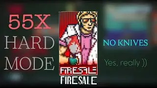 Firesale (Hard mode) 55x Full Combo [NO KNIVES] | Hotline Miami 2 (level editor)
