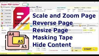 Resize Pdf Page, Reverse Pdf Page, Scale Pdf Page, Zoom Pdf Page | Super PDF Editor | Pulkitsoft