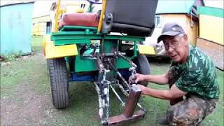 Простая  навеска на самодельный минитрактор. 
