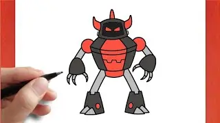 HOW TO DRAW  EVIL ROBOT POPPY  PLAYTIME