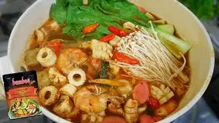 RESEP TOMYUM SEAFOOD BUMBU INSTAN - Simpel, Bahan Lokal, Super Enak dan Seger