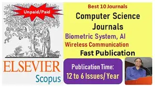 Top 10 Computer Science Journals | Scopus Indexed| Fast Publication |SCI journals 